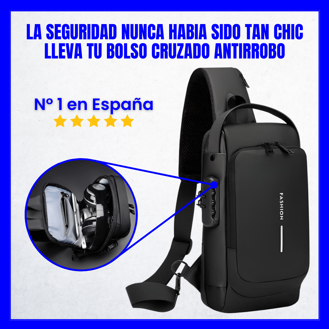 Bolso cruzado antirrobo